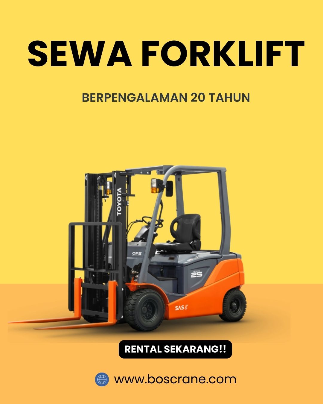 Sewa Forklift Setu Tangerang Selatan, Hubungi TLP/WA 0838-2111-5758